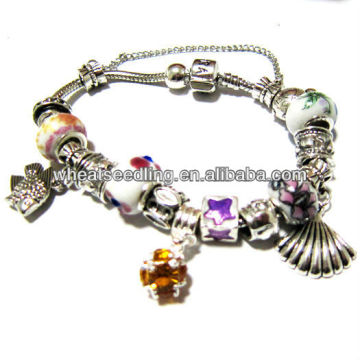 Silver plated bracelet modern costume jewelry LS-16